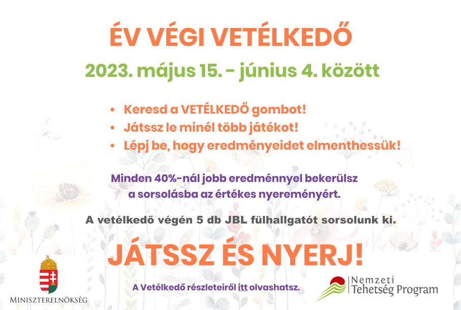 ÉV VÉGI VETÉLKEDŐ